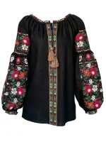 Блуза "Борщівська" чорна